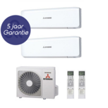 Mitsubishi Heavy Industries 5.0kW outdoor + 2.5kW &amp; 3.5kW indoor indoor cool &amp; heat
